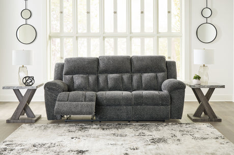Frohn Reclining Sofa fully reclined position