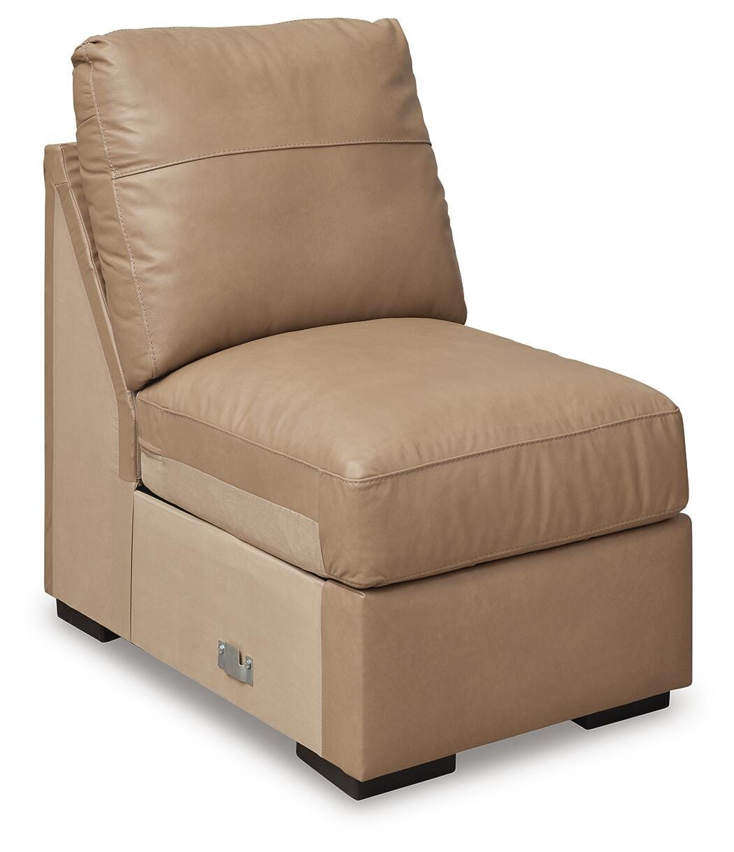 Bandon Toffee Leather 4-Piece Sectional - image 3