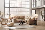 Room view showcasing Bandon Toffee Leather 2-Piece Sectional sectional sofa
