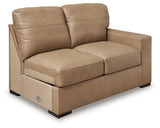 side view of Bandon Toffee 3-Piece Sectional sofa