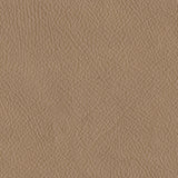 Close-up of Toffee leather upholstery swatch for Bandon Ottoman