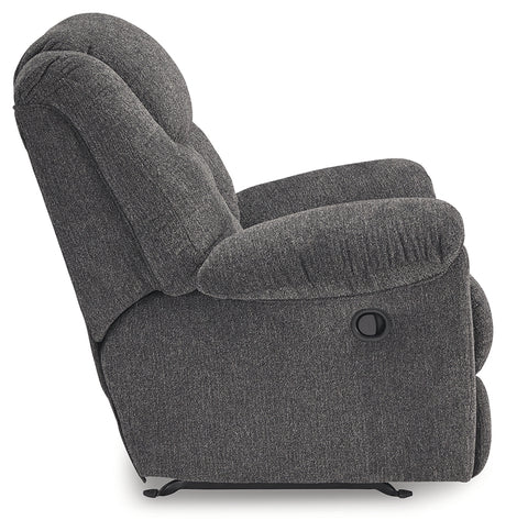 Side angle view of Foreside Recliner
