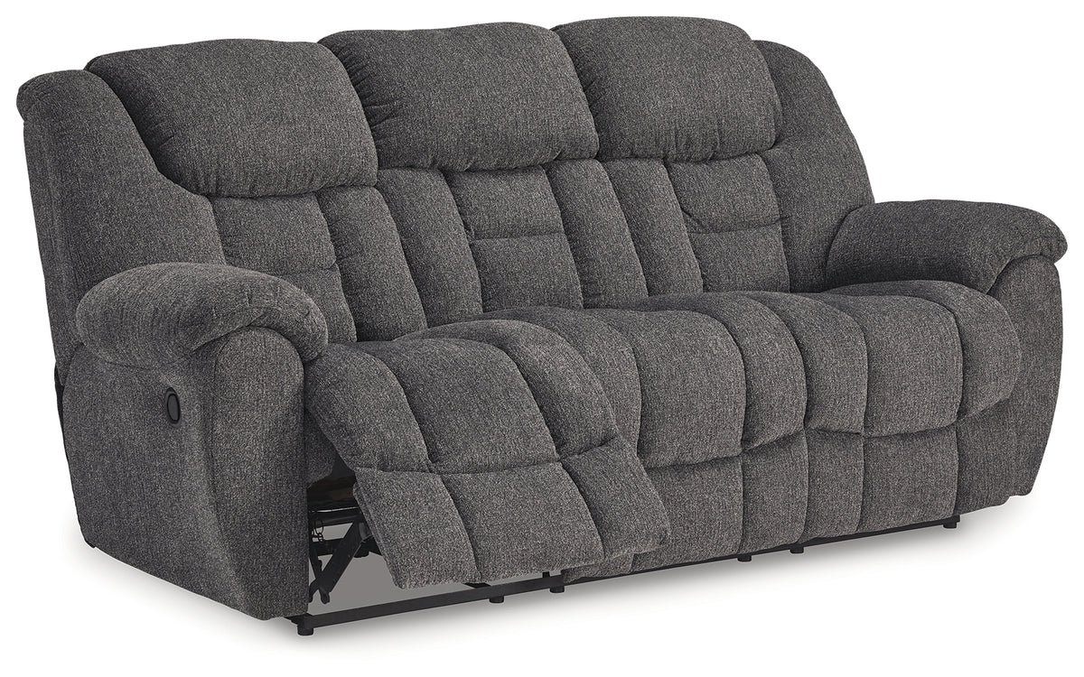 Foreside reclining sofa angled open