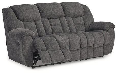 Foreside reclining sofa angled open