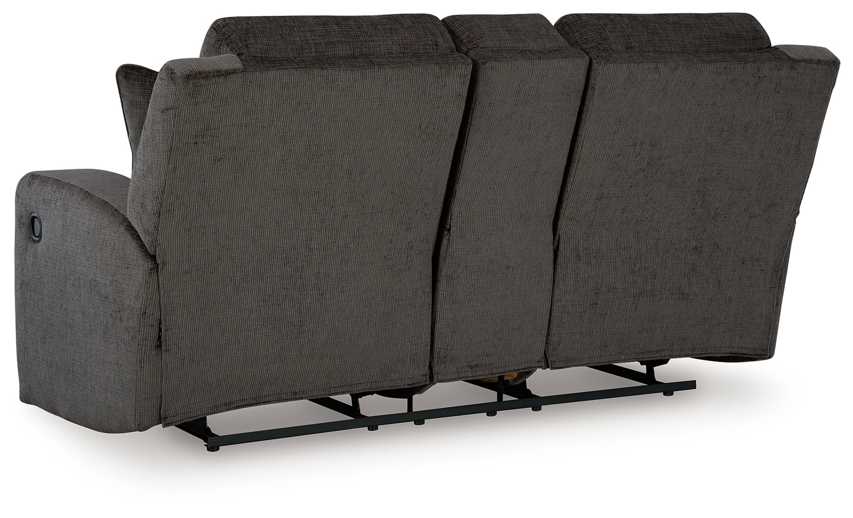Kanlow Dusk Chenille Reclining Loveseat with Console