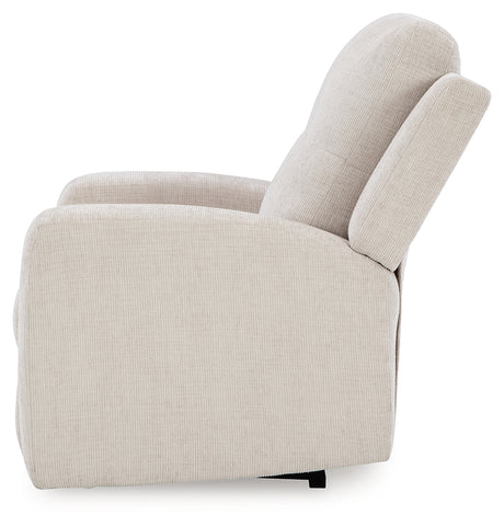 Danum Stone Chenille Recliner alternate side view