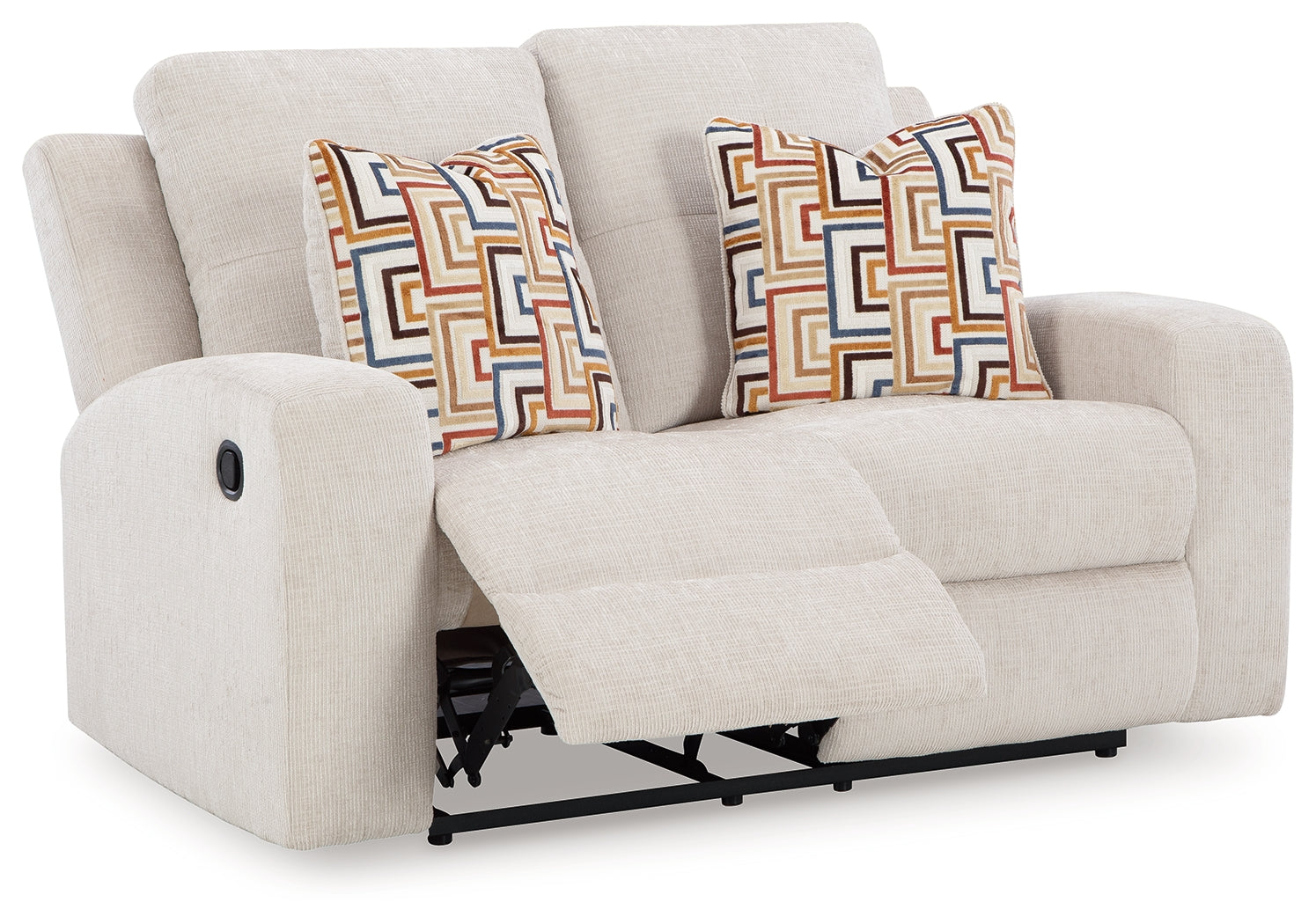 Danum Stone Chenille Reclining Loveseat