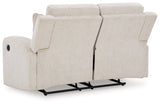 Danum Stone Chenille Reclining Loveseat