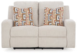 Danum Stone Chenille Reclining Loveseat