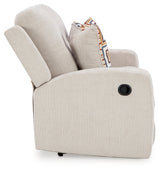 Danum Stone Chenille Reclining Loveseat