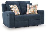 Danum Ink Chenille Reclining Loveseat