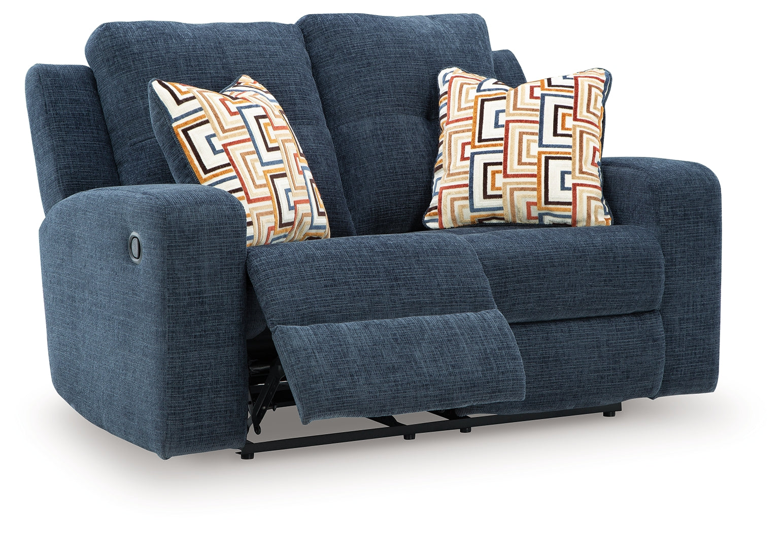 Danum Ink Chenille Reclining Loveseat