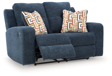Danum Reclining Loveseat head-on front view