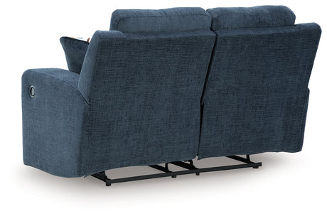 Accent pillows included with Danum Ink Loveseat