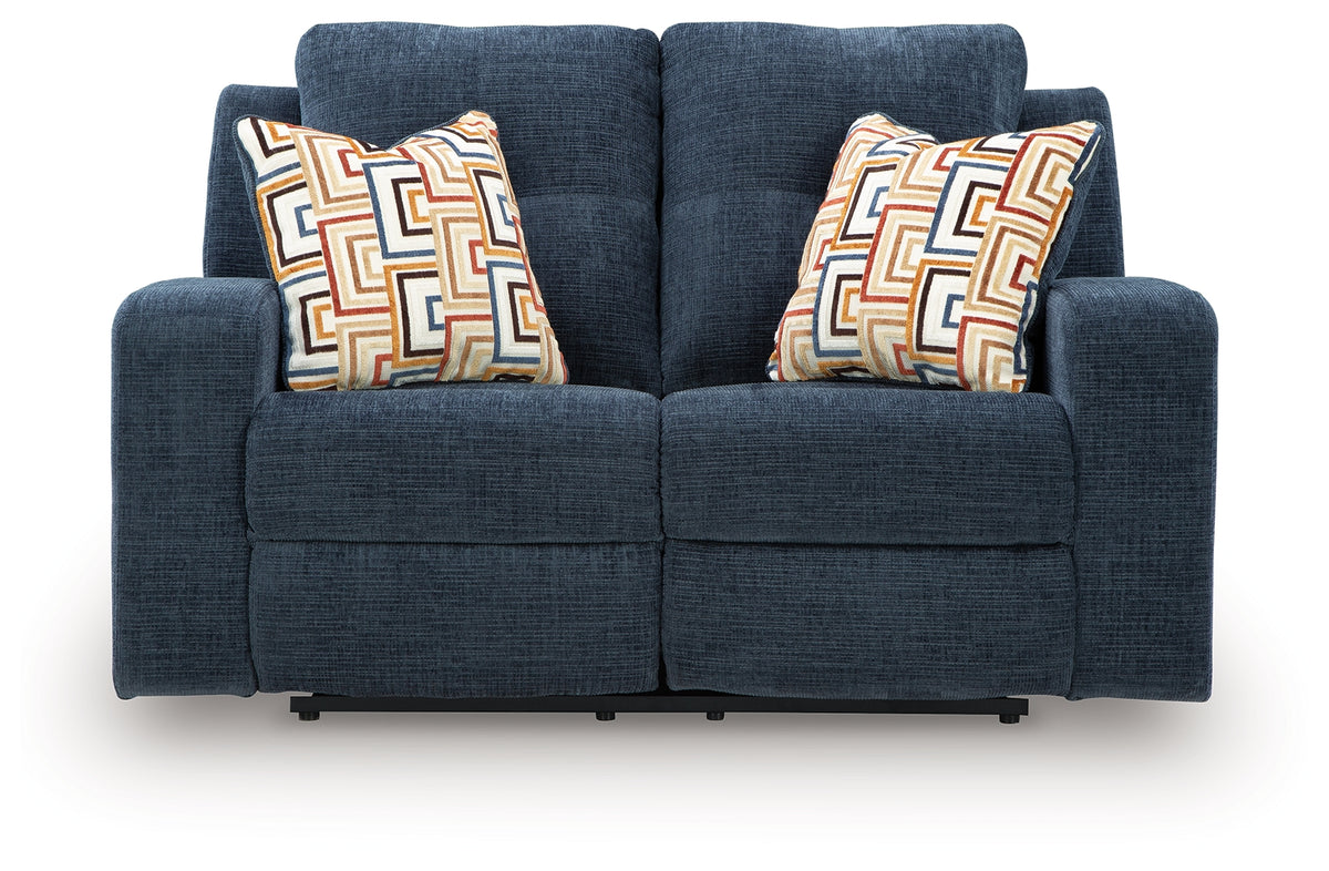 Danum Reclining Loveseat side profile view