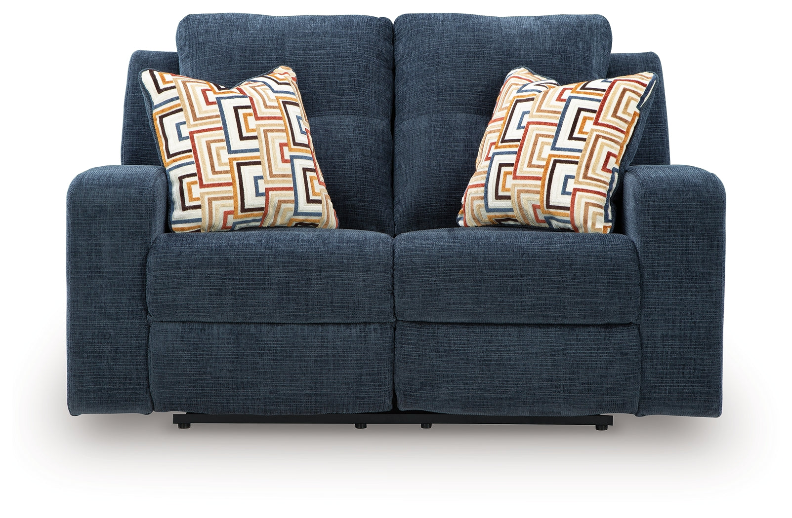 Danum Ink Chenille Reclining Loveseat