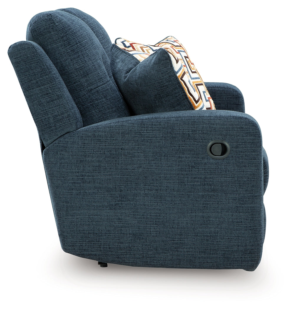 Danum Ink Chenille Reclining Loveseat