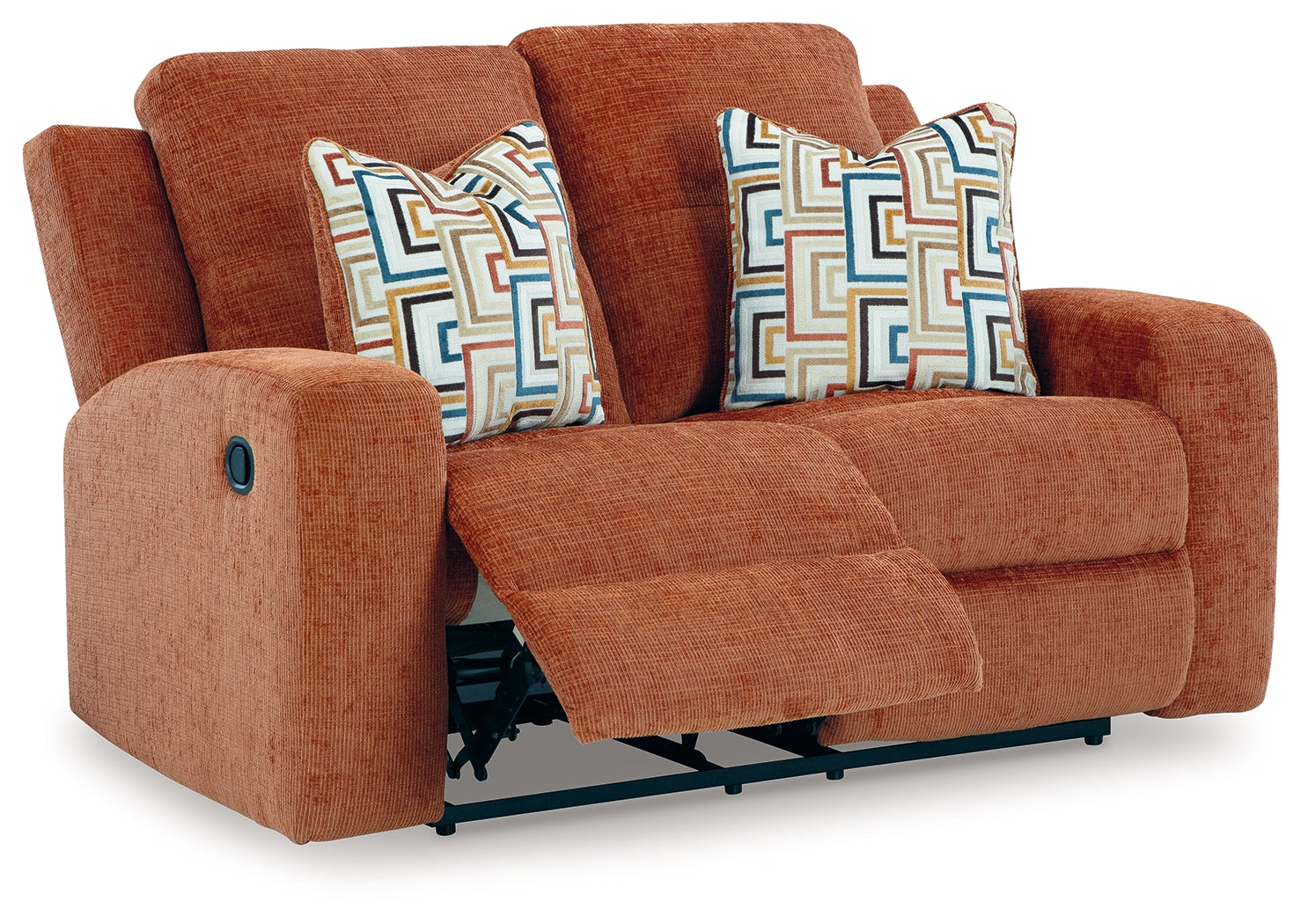 Danum Spice Chenille Reclining Loveseat