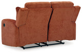Danum Spice Chenille Reclining Loveseat
