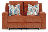 Danum Spice Chenille Reclining Loveseat