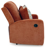 Danum Spice Chenille Reclining Loveseat