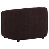 Delroy Stationary Accent Chair in Aubergine Polyester Upholstery — product image 5