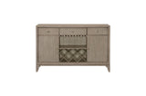 detail view of Mckewen Gray Fabric Rectangular Dining Room Set dining room furniture