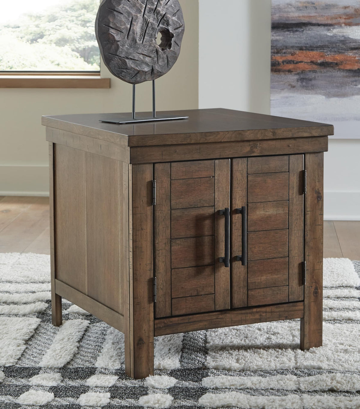 Moriville Grayish Brown Coffee Table with 1 End Table — product image 14