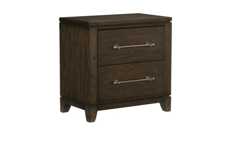 Griggs Dark Brown Panel Bedroom Set bed side view