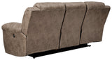 Stoneland Fossil Faux Leather Power Reclining Sofa sofa back view