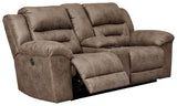 Stoneland Loveseat reclining mechanism detail