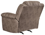 Rear view of Stoneland Fossil Faux Leather Power Recliner