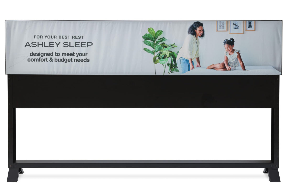 StoreDisplay Black King Metal Bedding Display Fixture — front view