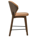 Randolph Upholstered Counter Height Chairs Butterscotch and Brown Set of 2 — product image 8