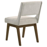 Galindo Light Grey Upholstered Dining Side Chair Set of 2 — product image 7