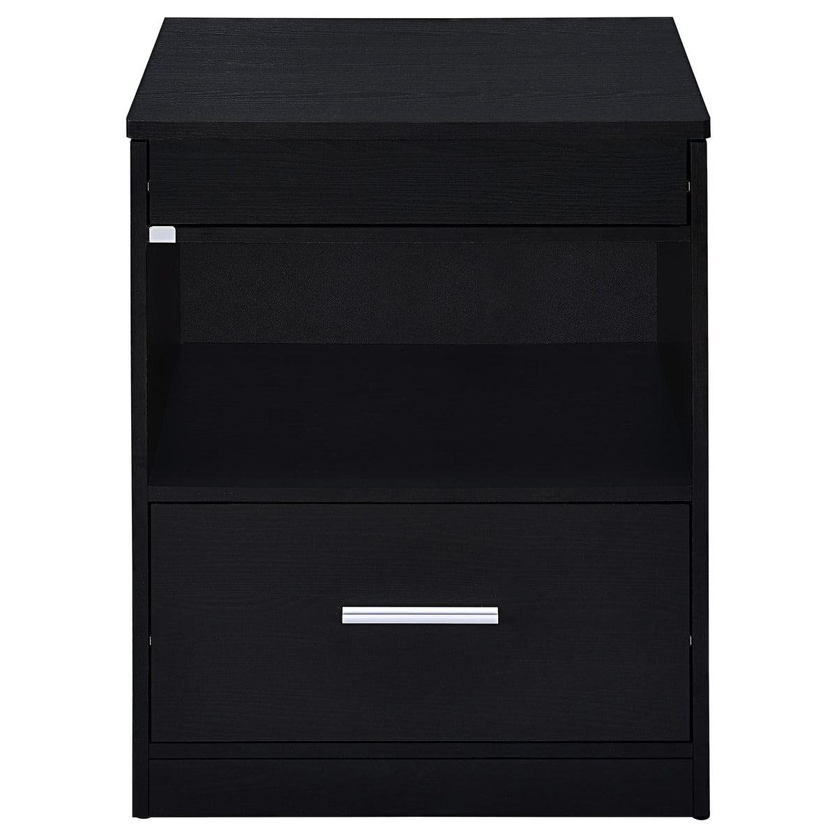 Fabre Black Ash 1-Drawer Extendable Top Nightstand — product image 4