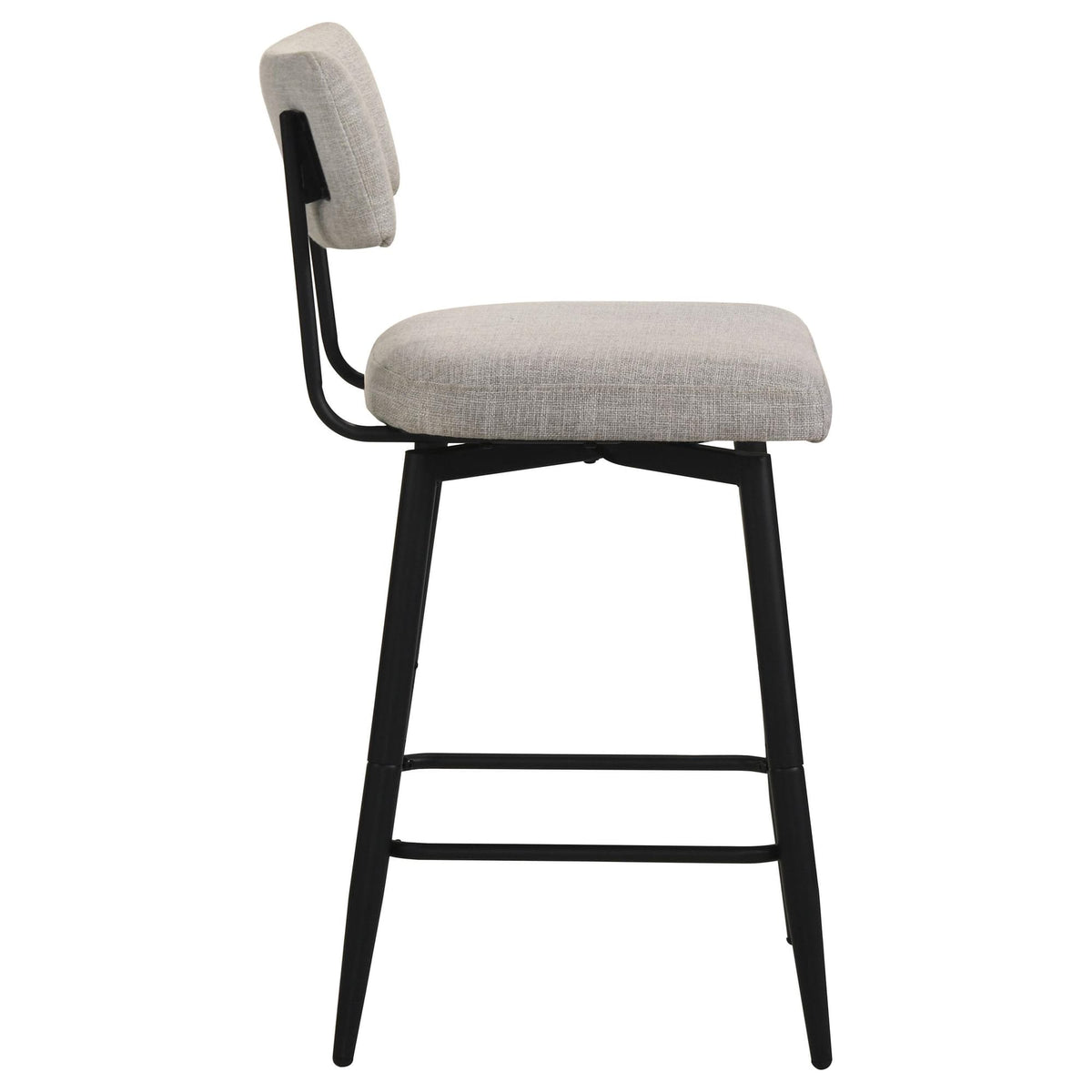 Levine Cream Fabric Upholstered Swivel Counter Chair Set of 2 — product image 8