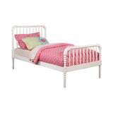 Jones White Pine Twin Bed frame side view