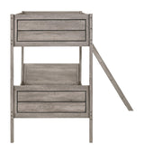 Ryder Twin Over Twin Bunk Bed Weathered Taupe separated twin beds