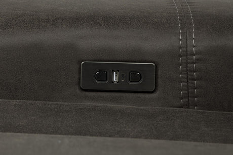 Marcell 3-Piece Transitional Power Reclining Sofa with USB Charging Grey — product image 9