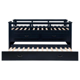 Top view of twin captain's bed with mattress support