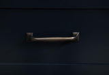 Carlsbad Wood Twin Captain's Bed in navy blue with trundle and drawers