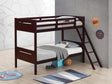 Littleton Twin Over Twin Bunk Bed Espresso - front angle view