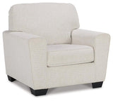 Cashton Snow Chenille Chair - Ella Furniture