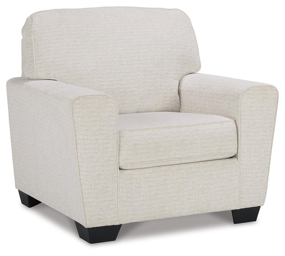 Cashton Snow Chenille Chair - Ella Furniture