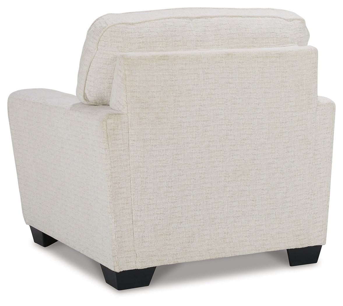 Cashton Snow Chenille Chair - Ella Furniture