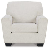 Cashton Snow Chenille Chair - Ella Furniture