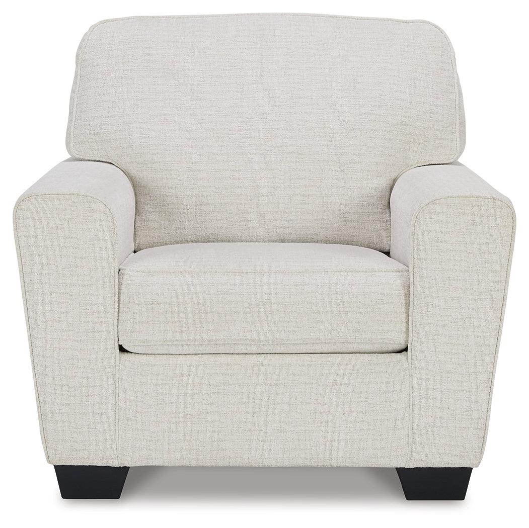 Cashton Snow Chenille Chair - Ella Furniture