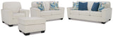 Cashton Snow Sofa, Loveseat, Chair and Ottoman