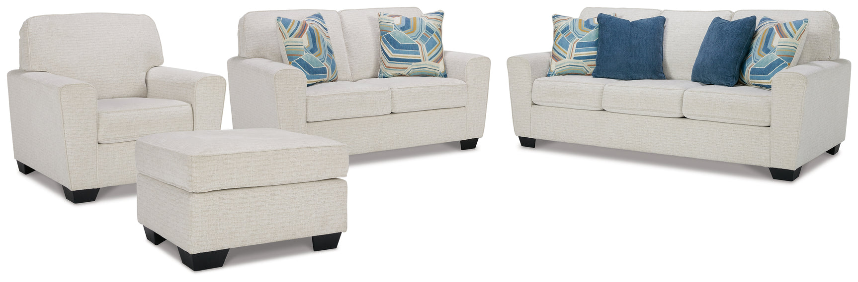 Cashton Snow Sofa, Loveseat, Chair and Ottoman